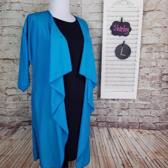 LulaRoe Shirley Kimono in Monochrome Animal Print – Dressy Jacket - Size M - Picture 10 of 11